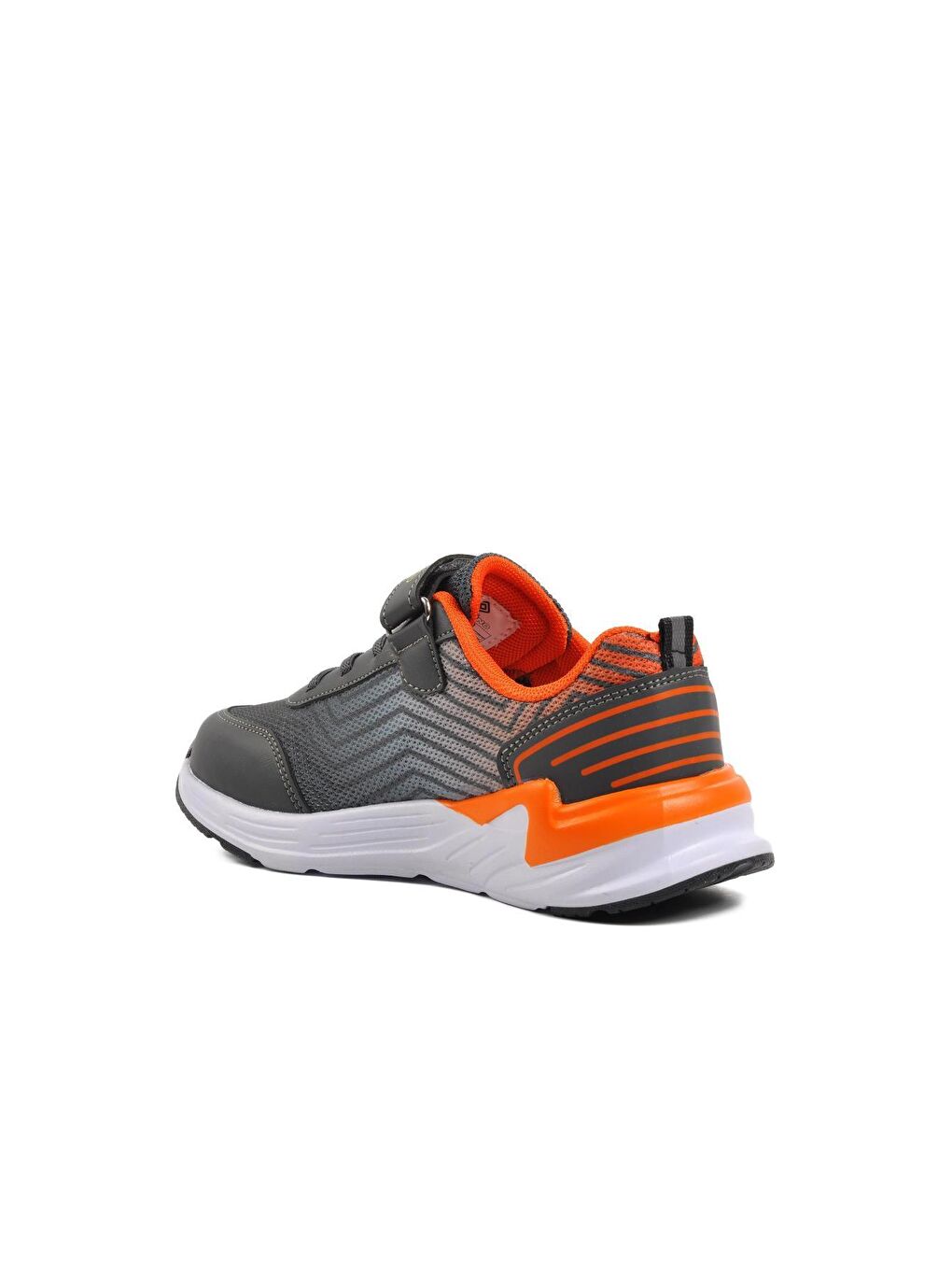 Gri 1418-F Füme-Turuncu Fileli Çocuk Spor Ayakkabı-3