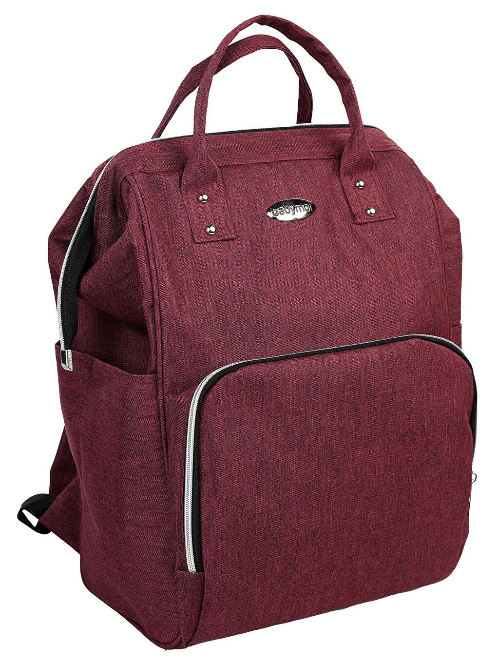 Linen Anne Bebek Bakım Sırt Çantası Bordo-10