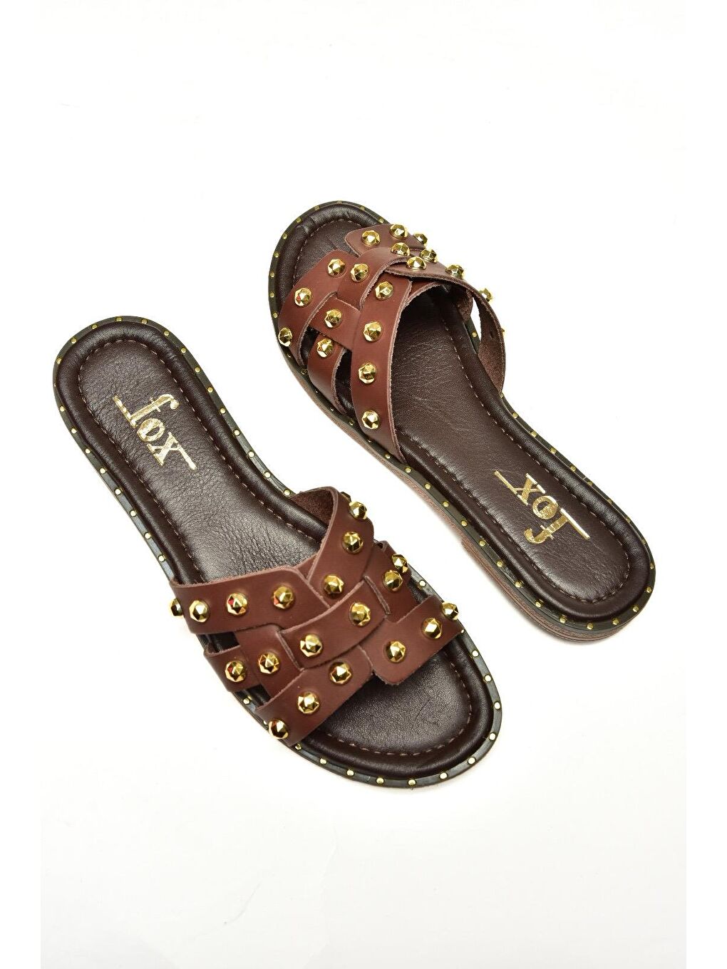 U2911000 Kahverengi Kadın Terlik-2