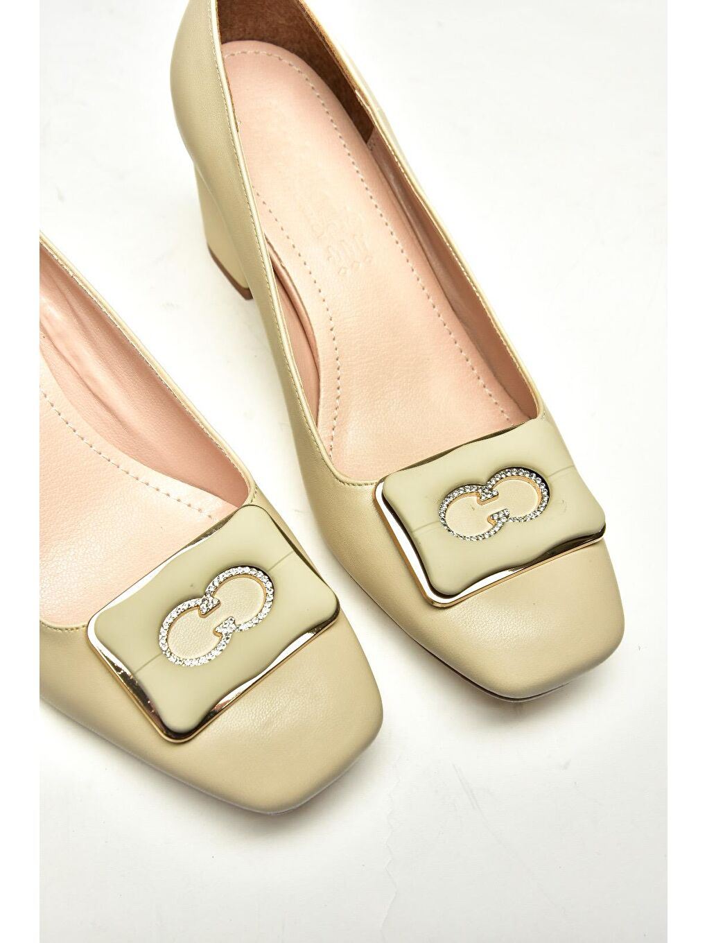 Bej U8200686 Ten Kadın Topuklu Ayakkabı-2