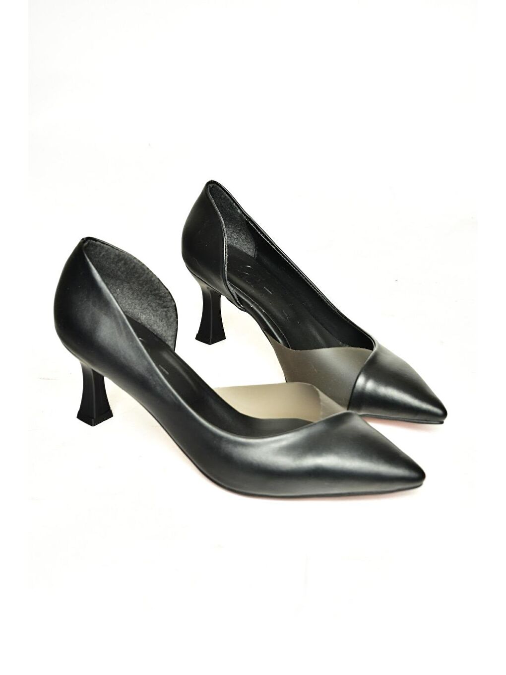 U6760353 Siyah Kadın Topuklu Ayakkabı-2