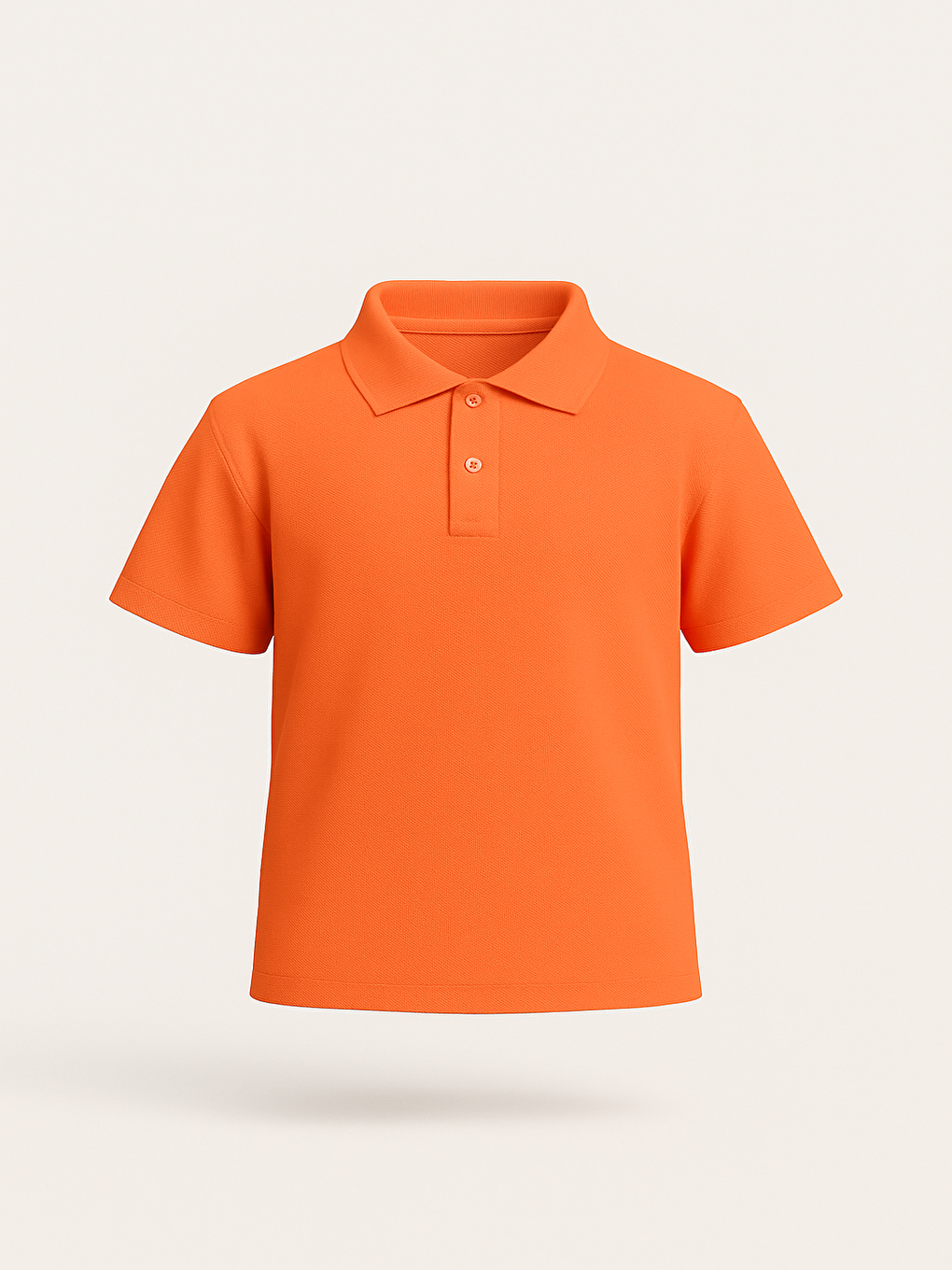 Turuncu Kids Polo Yaka Basic Kısa Kollu Erkek Çocuk Tişört