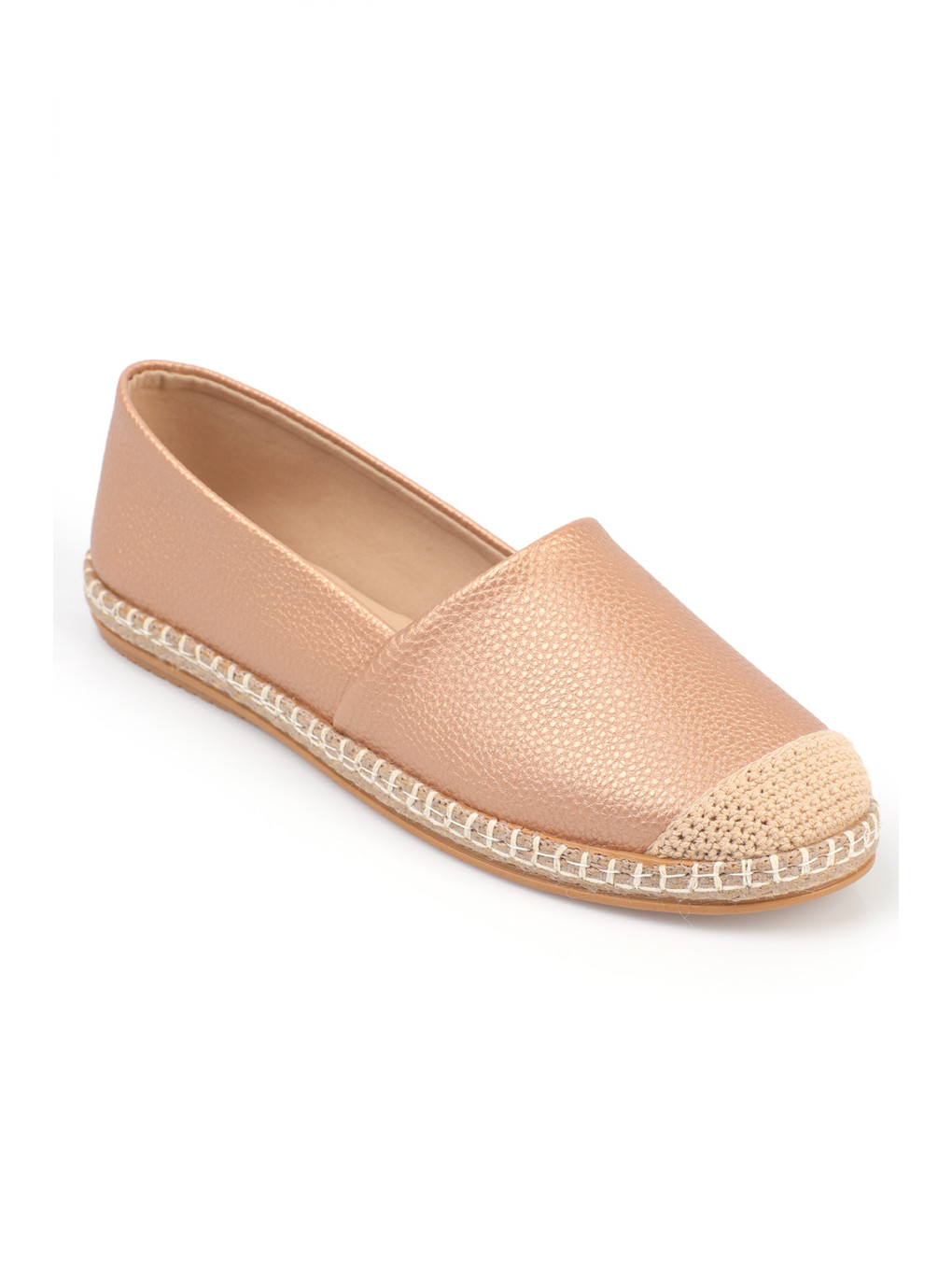 Pembe Pasarella Cilt Kadın Espadril-4