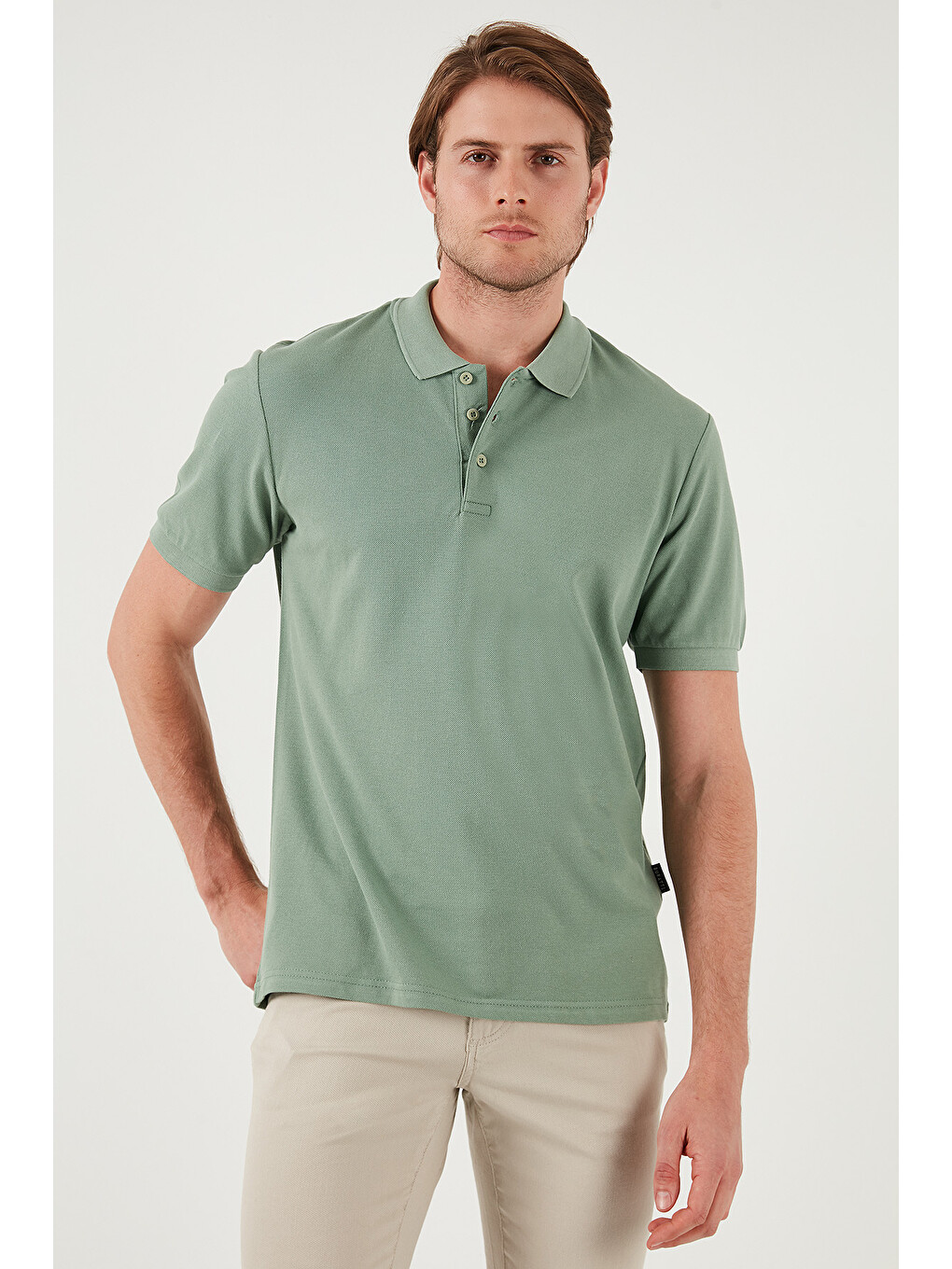 Beyaz Pamuklu Regular Fit Düğmeli Polo Yaka 3'lü Paket T Shirt 590211827S3-3