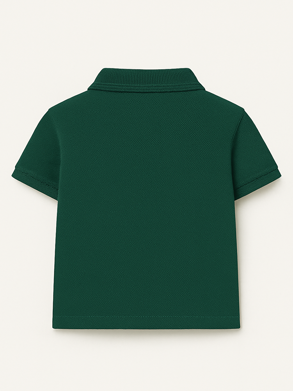 Yeşil Kids Polo Yaka Basic Kısa Kollu  Kız Çocuk Tişört-1