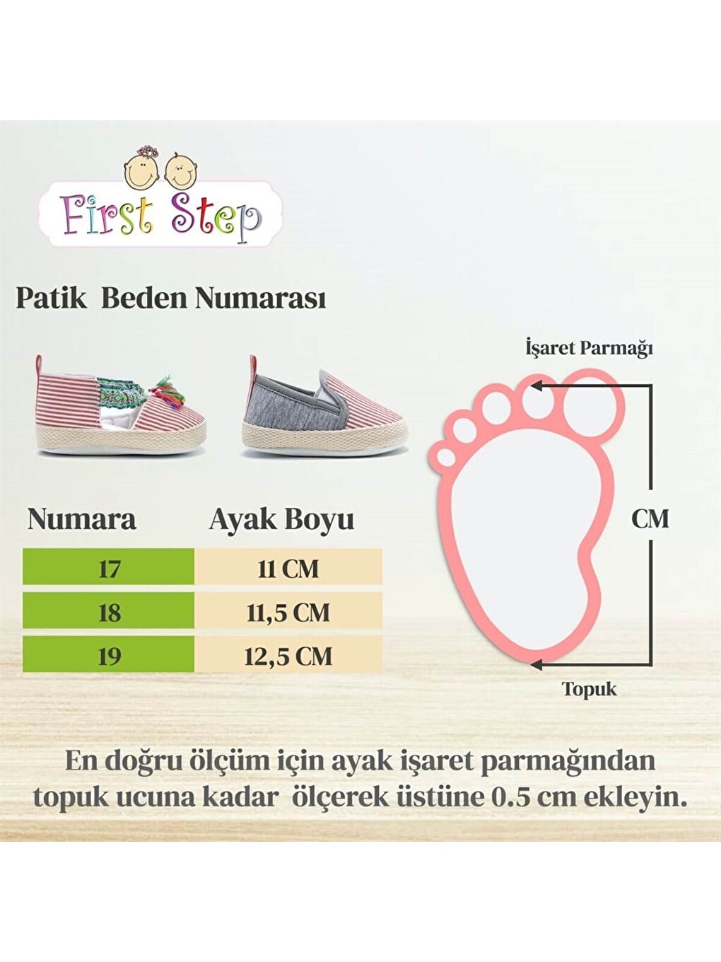Kız Bebek Nakışlı Pembe Patik Ev Ayakkabısı-3