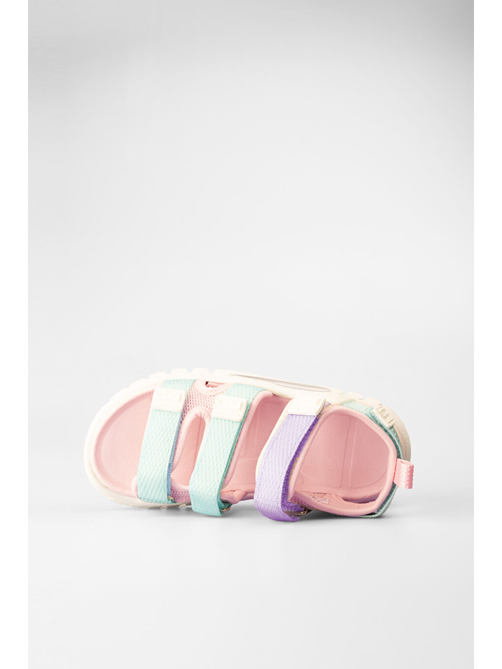 Pembe Cube Hafif Kız Okul Öncesi Pudra Sandalet-5