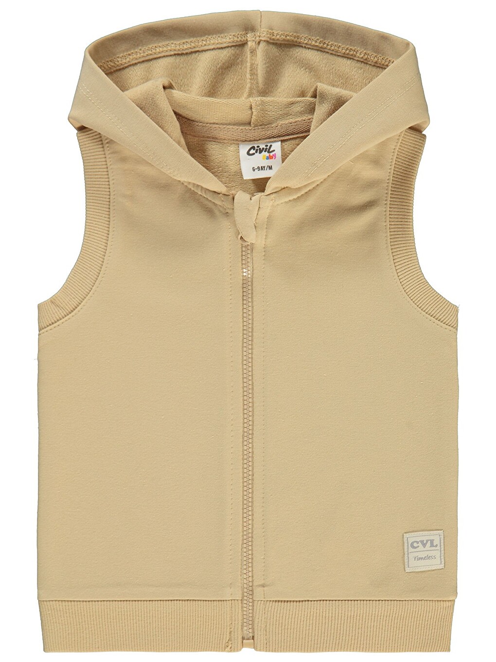 Baby Basic Timeless Kapüşonlu 6-18 Ay Yelek - Kahverengi