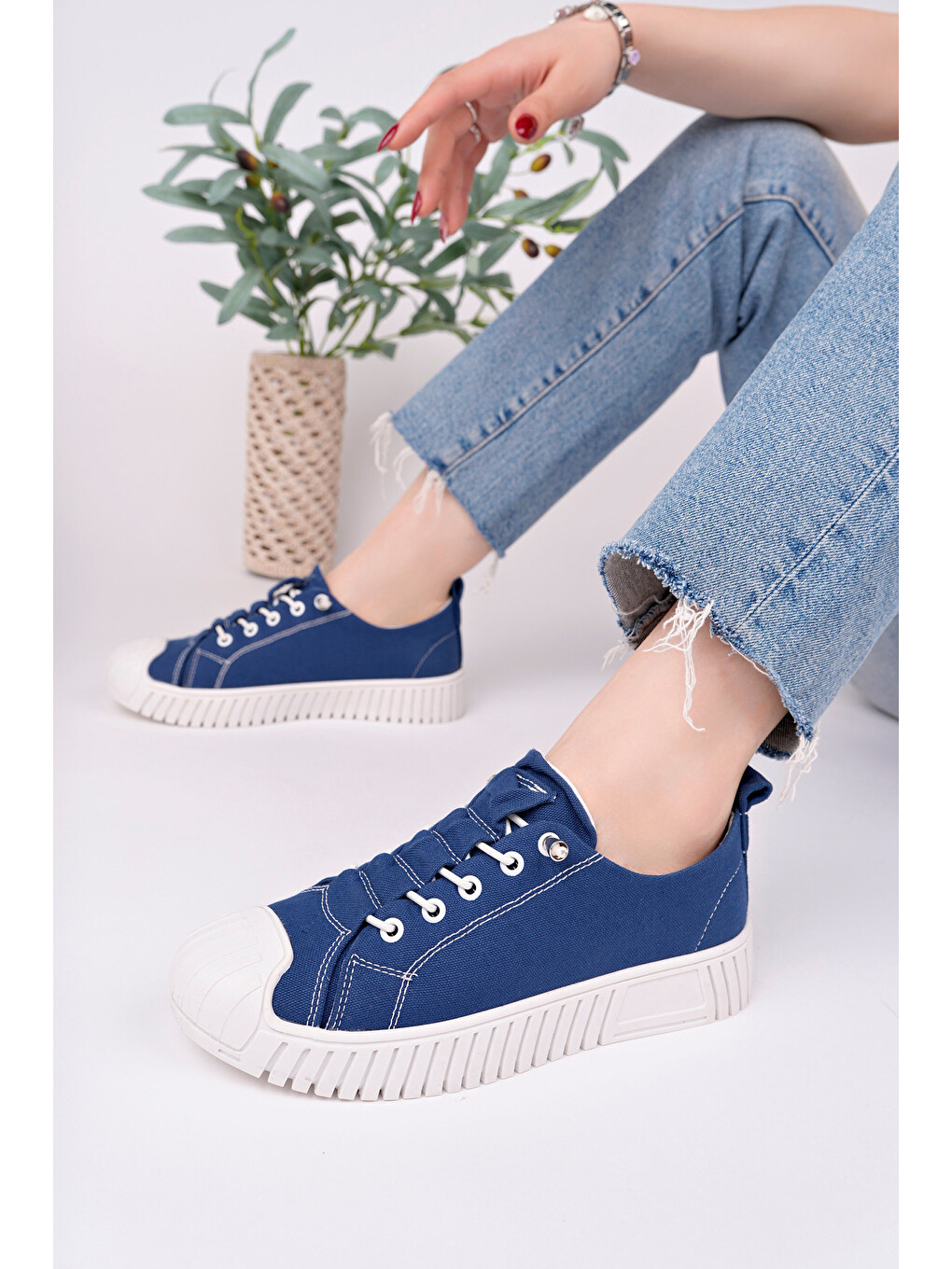 Mavi Kadın Sneaker Günlük Ayakkabı-1
