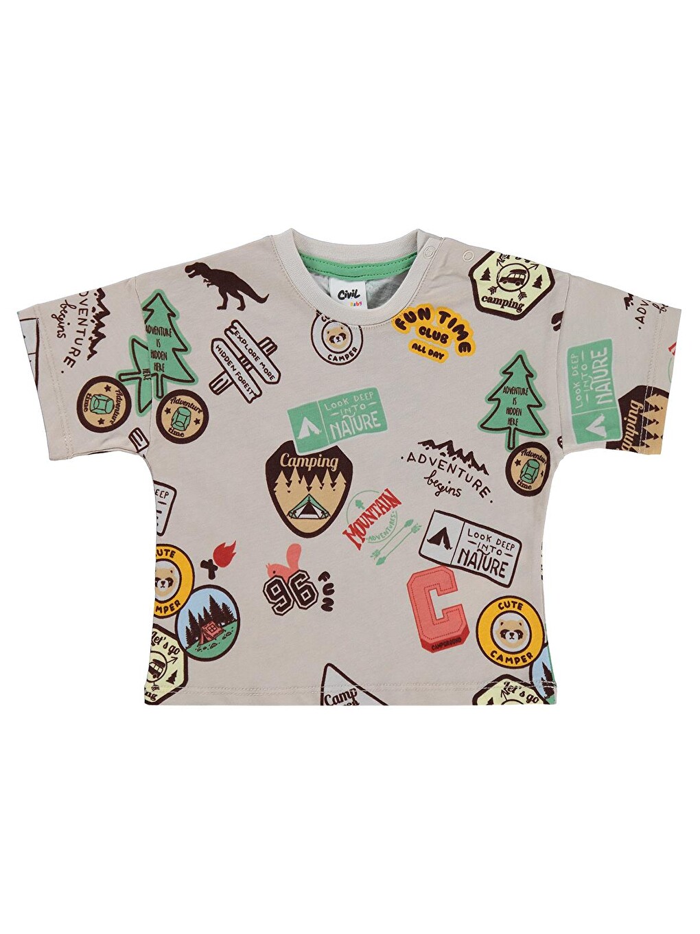 Baby Patch Empirme 6-18 Ay Tişört - Bej