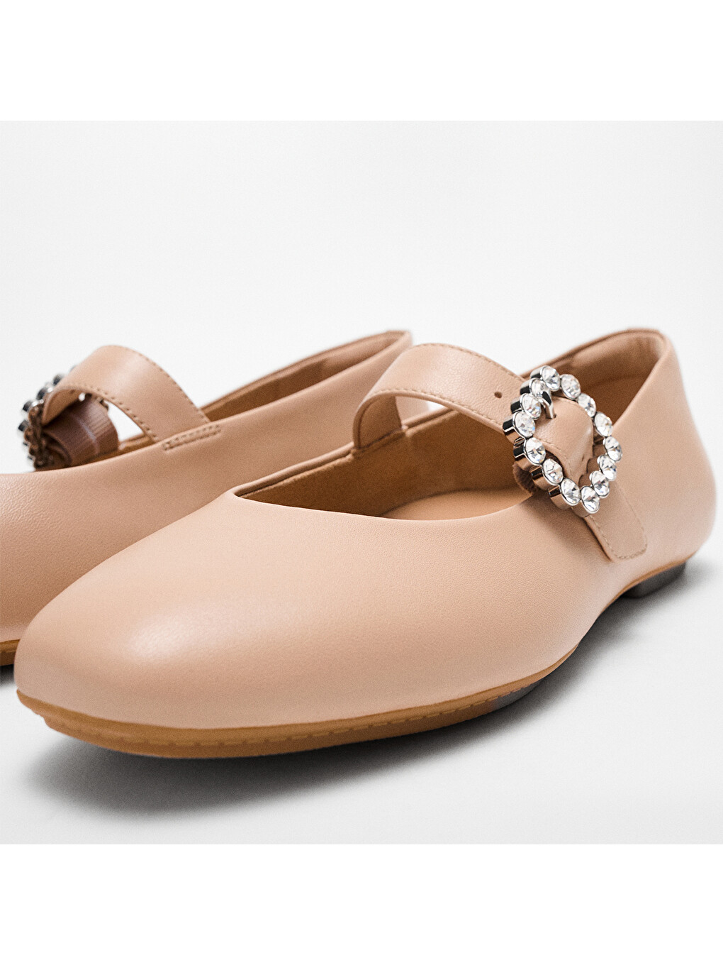Bej Kadın Babet E3J-B41/001 DELICATO CRYSTAL-BUCKLE LEATHER-4