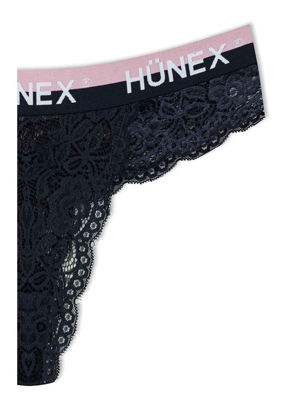 Karışık Dantelli Yazılı Lastik Tanga Kadın Külot 7'Li-11