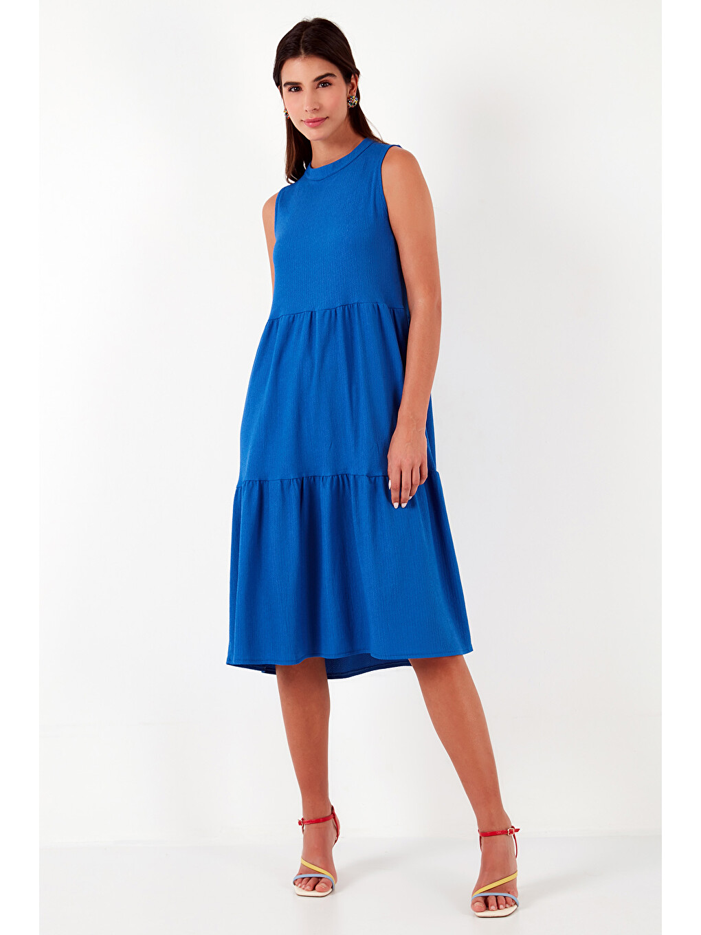 Mavi Regular Fit Kolsuz Midi Kadın Elbise 5869008-2