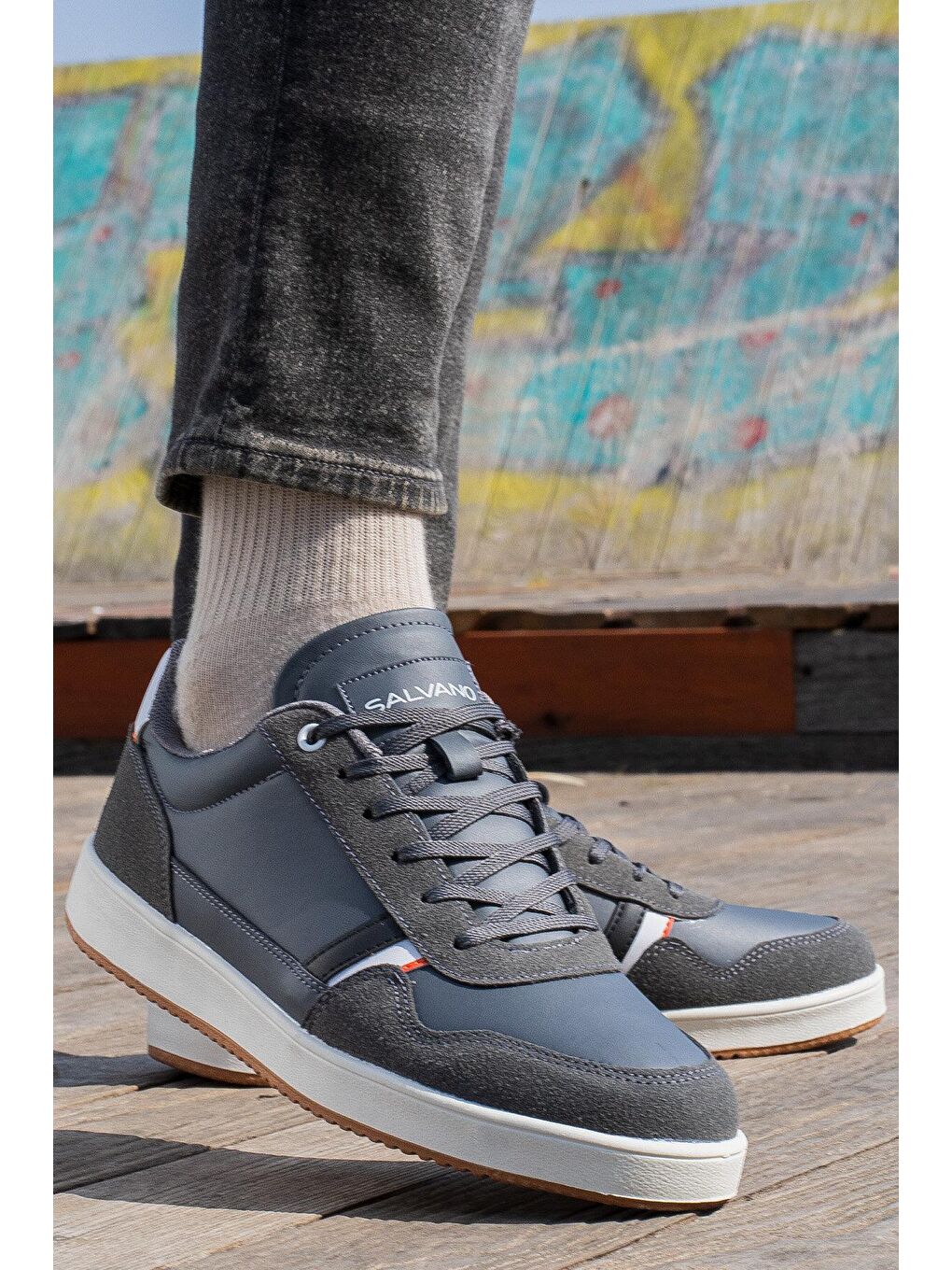 Gri TECH C 3PR Füme Erkek Sneaker-1