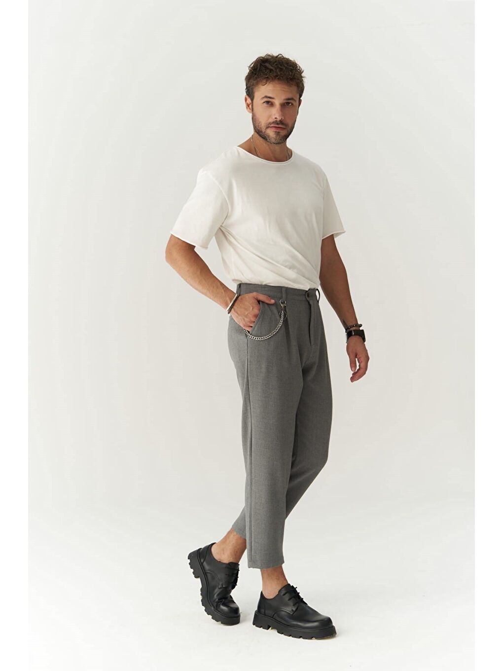 Gri Myles  Füme Erkek Pantolon-1