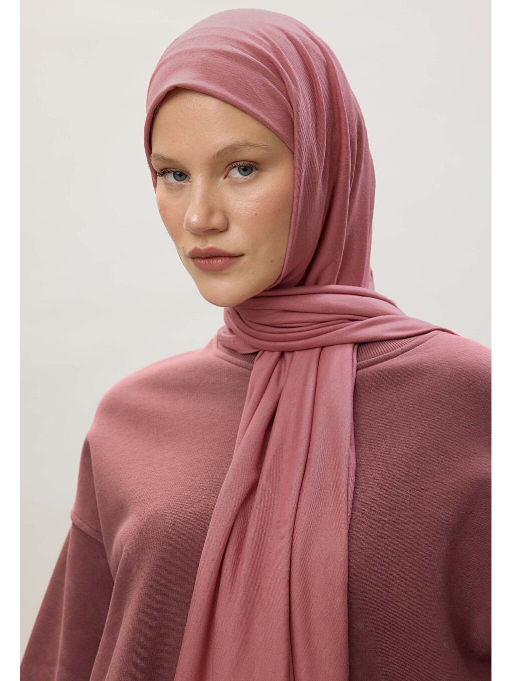 Pembe Penye Şal Gül Yaprağı-2