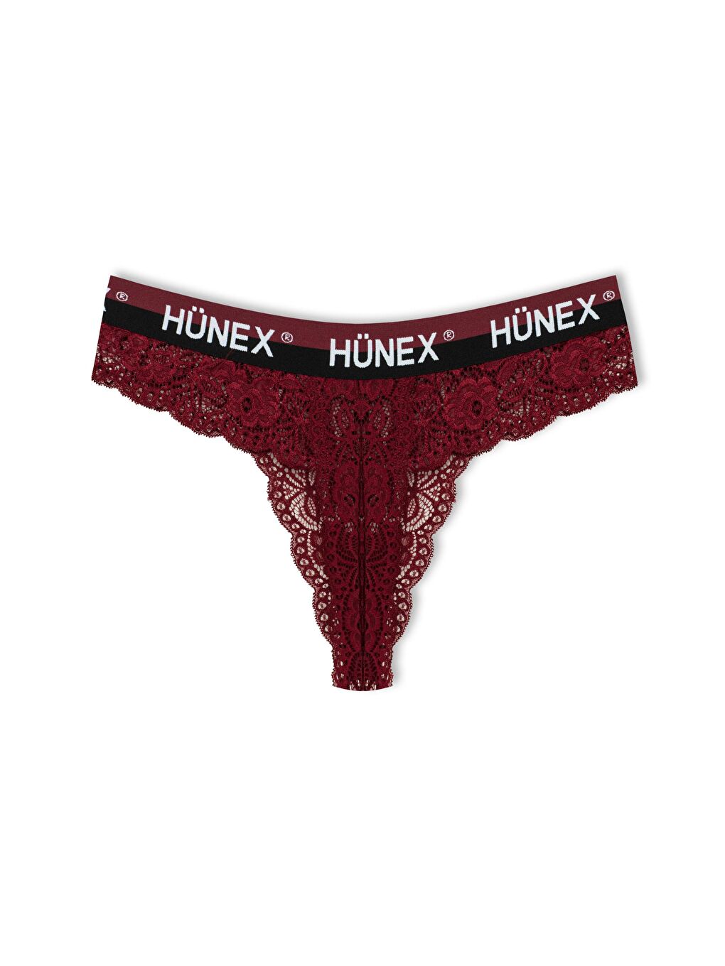 Lacivert Dantelli Yazılı Lastik Tanga Kadın Külot 3'Lü-5