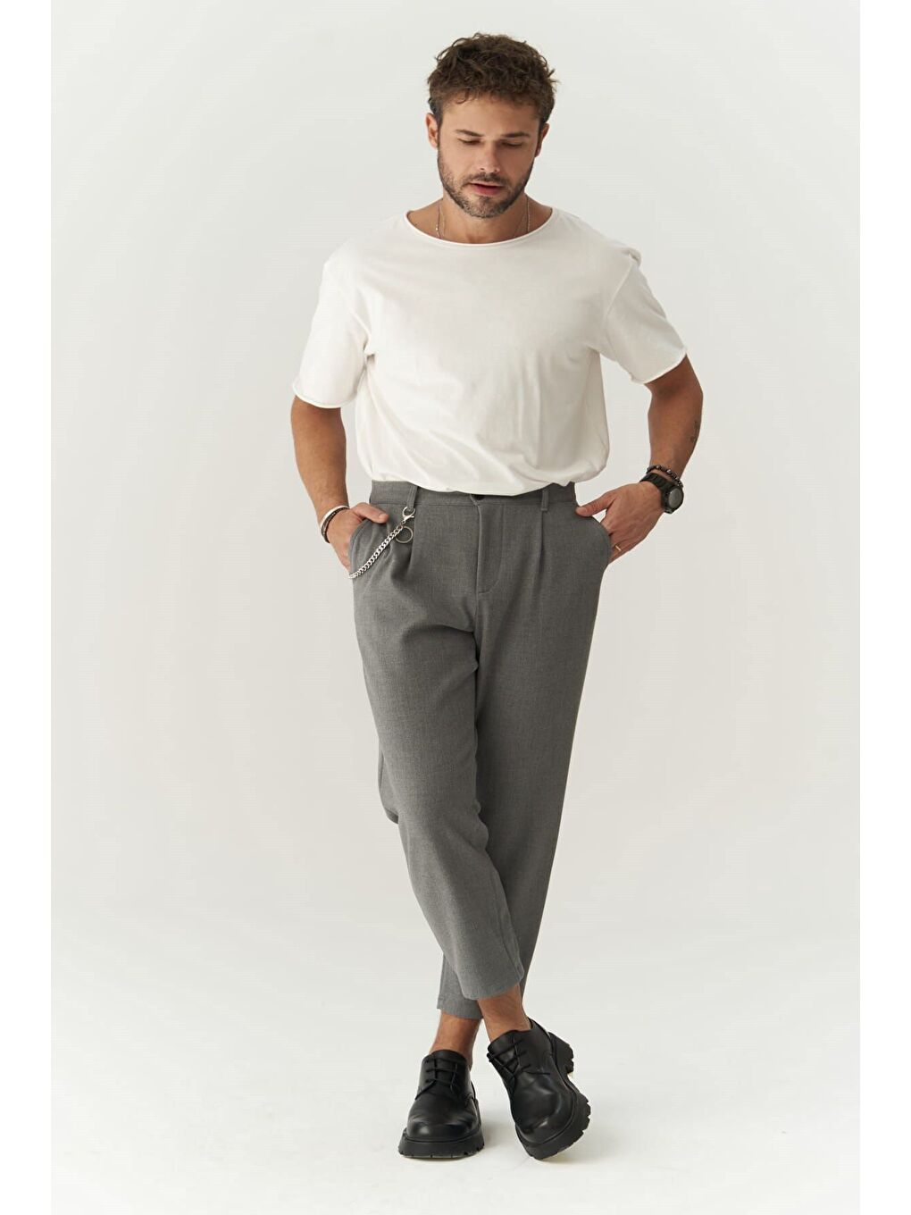 Gri Myles  Füme Erkek Pantolon-7