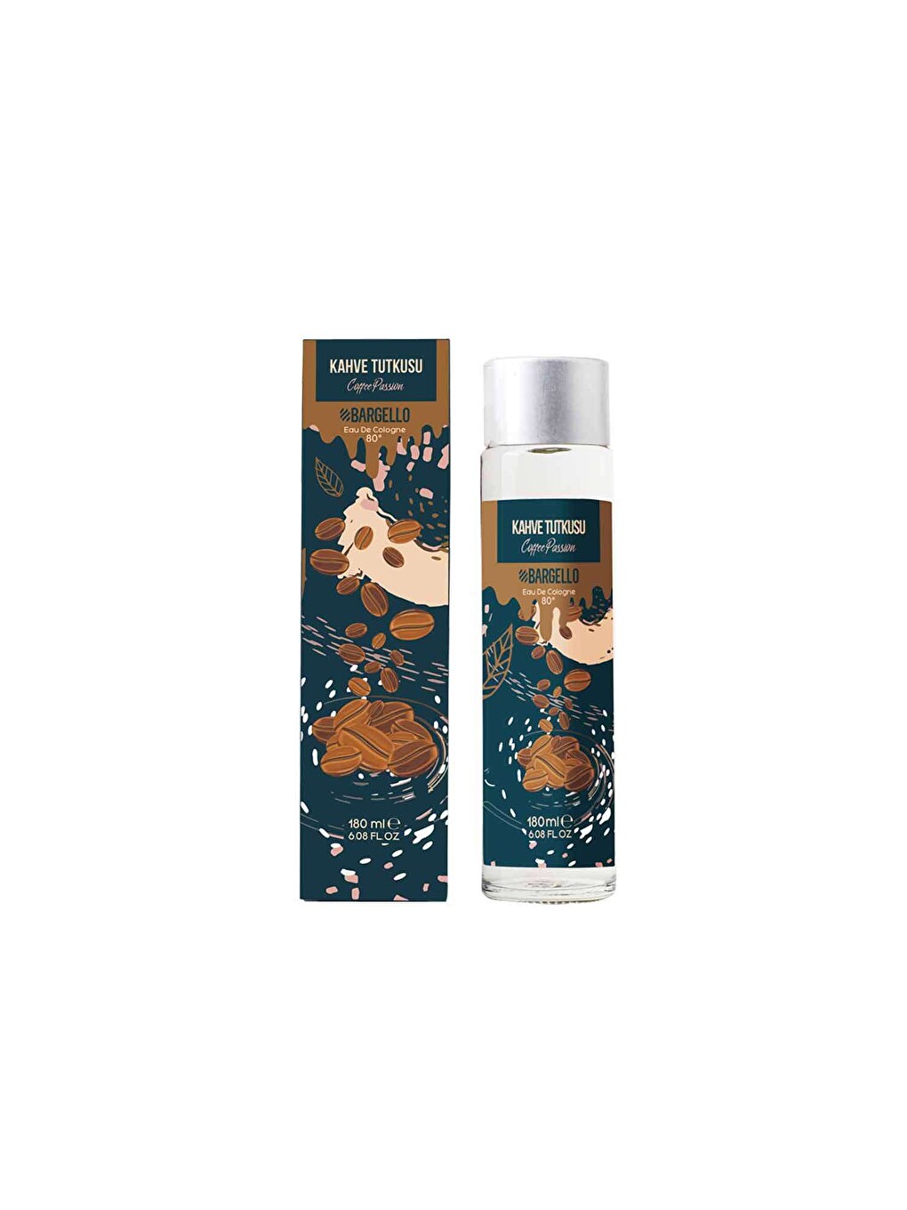 Kahve Tutkusu 180 Ml Cam Dökme Kapak Kolonya Edc