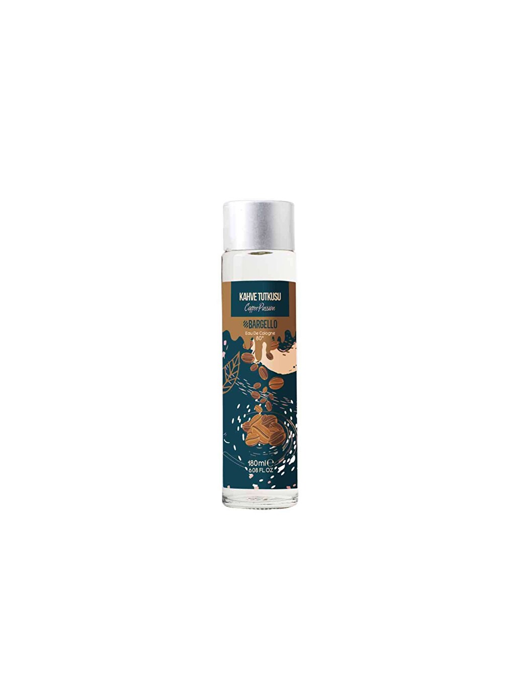 Kahve Tutkusu 180 Ml Cam Dökme Kapak Kolonya Edc-2