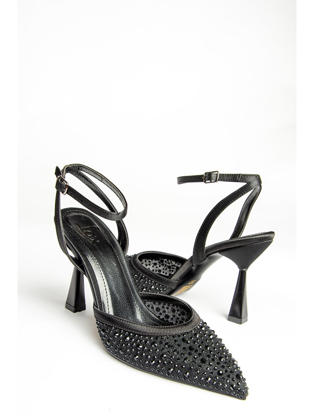 U6763352 Siyah Kadın Topuklu Ayakkabı-2