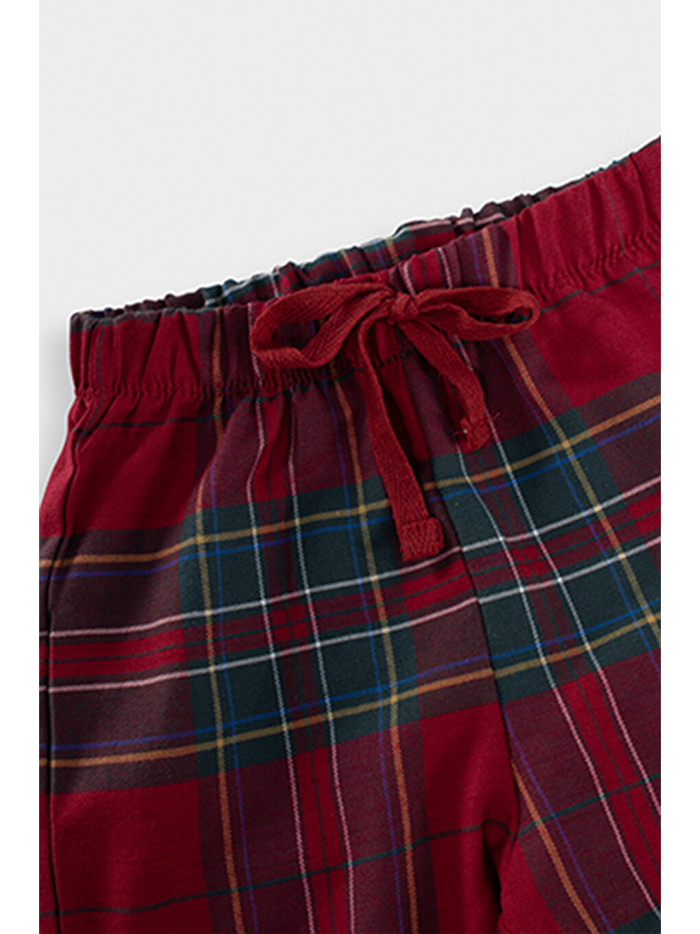 Erkek Bebek Yılbaşı Temalı Kırmızı Pijama Takımı-3