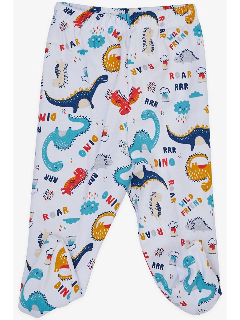 Erkek Bebek Hastane Çıkışı 10 lu Dostluk Temalı Nakışlı Beyaz (0-3 Ay)-4