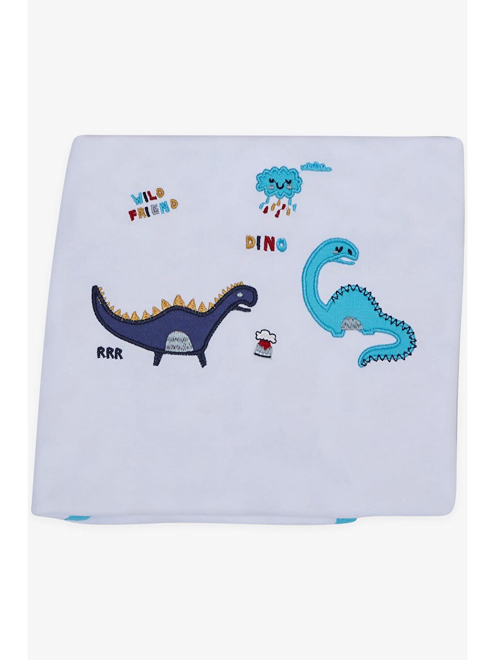 Erkek Bebek Hastane Çıkışı 10 lu Dostluk Temalı Nakışlı Beyaz (0-3 Ay)-6