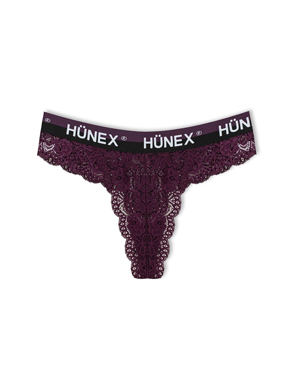Karışık Dantelli Yazılı Lastik Tanga Kadın Külot 5'Li-5