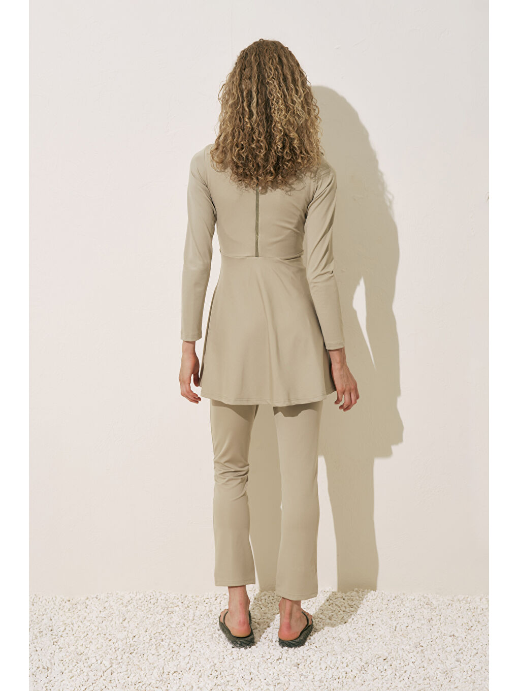 Düğüm Detaylı Tesettür Mayo Yeşil-6