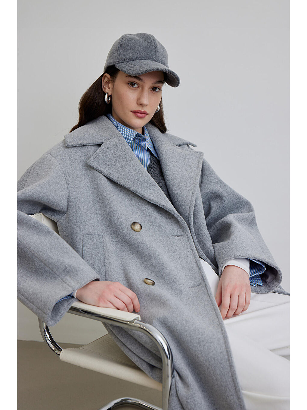 Alexa Premium Kruvaze Kaban Gri-1