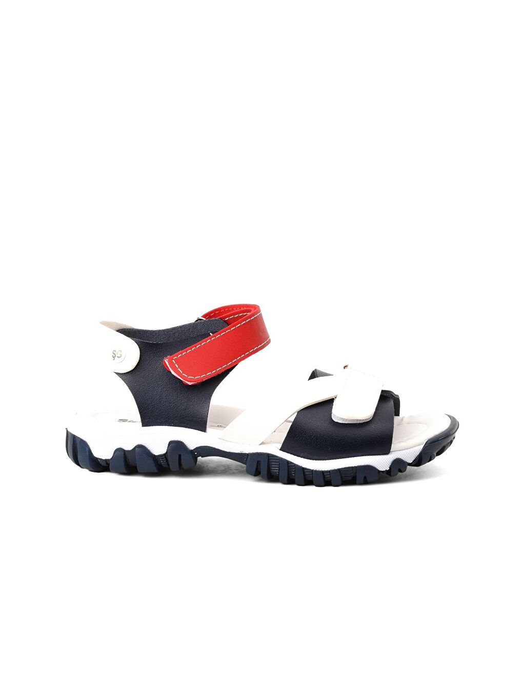 Şr60 Lacivert-Beyaz-Kırmızı Erkek Çocuk Comfort Sandalet