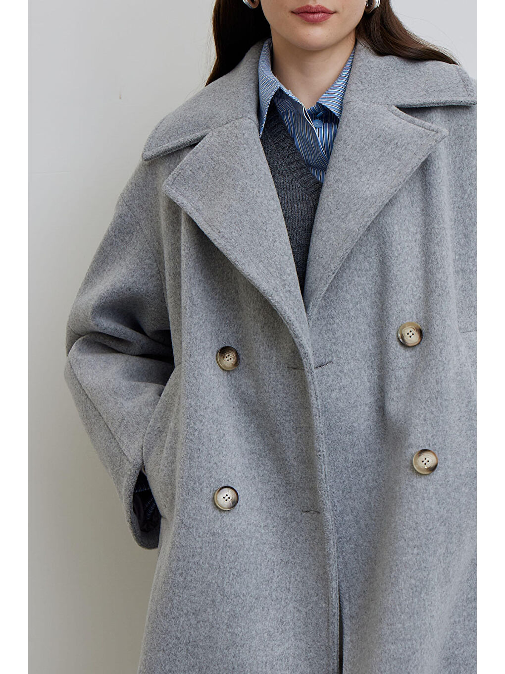 Alexa Premium Kruvaze Kaban Gri-3