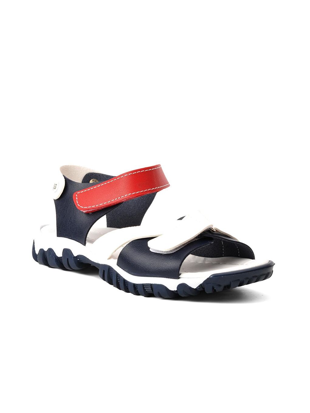 Şr60 Lacivert-Beyaz-Kırmızı Erkek Çocuk Comfort Sandalet-2