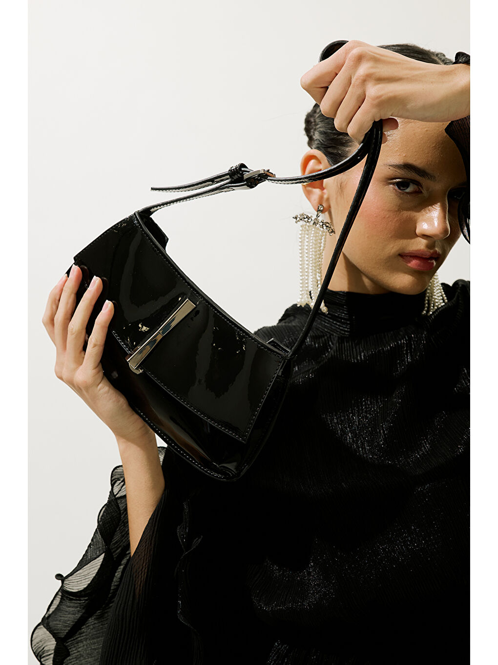 Tokalı Rugan Çanta Siyah-1