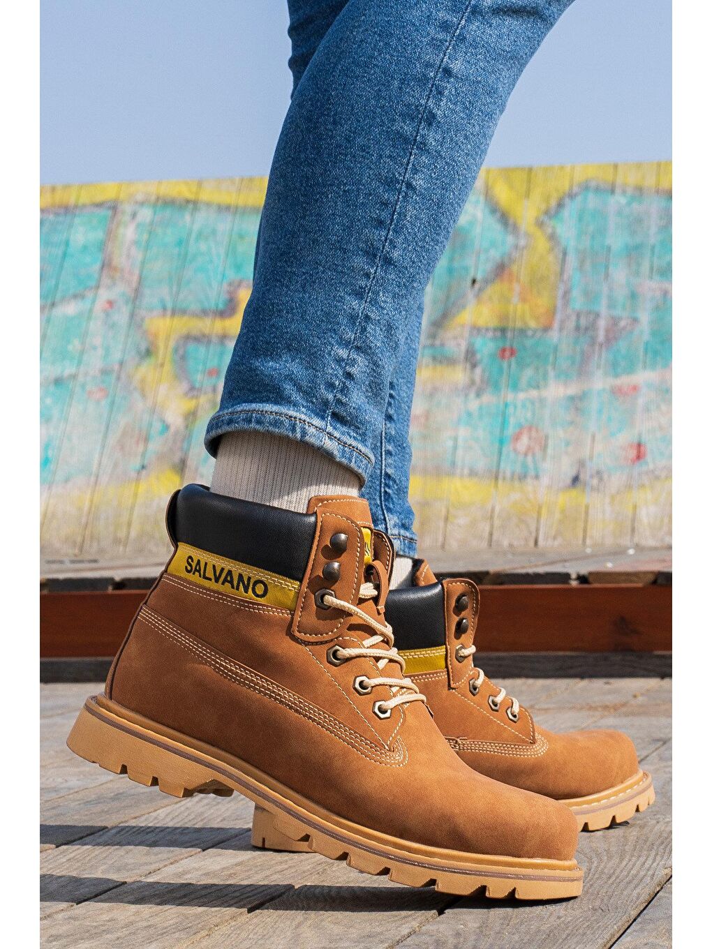 Kahverengi HANSEL 3PR Tarçın Erkek Worker Bot-1