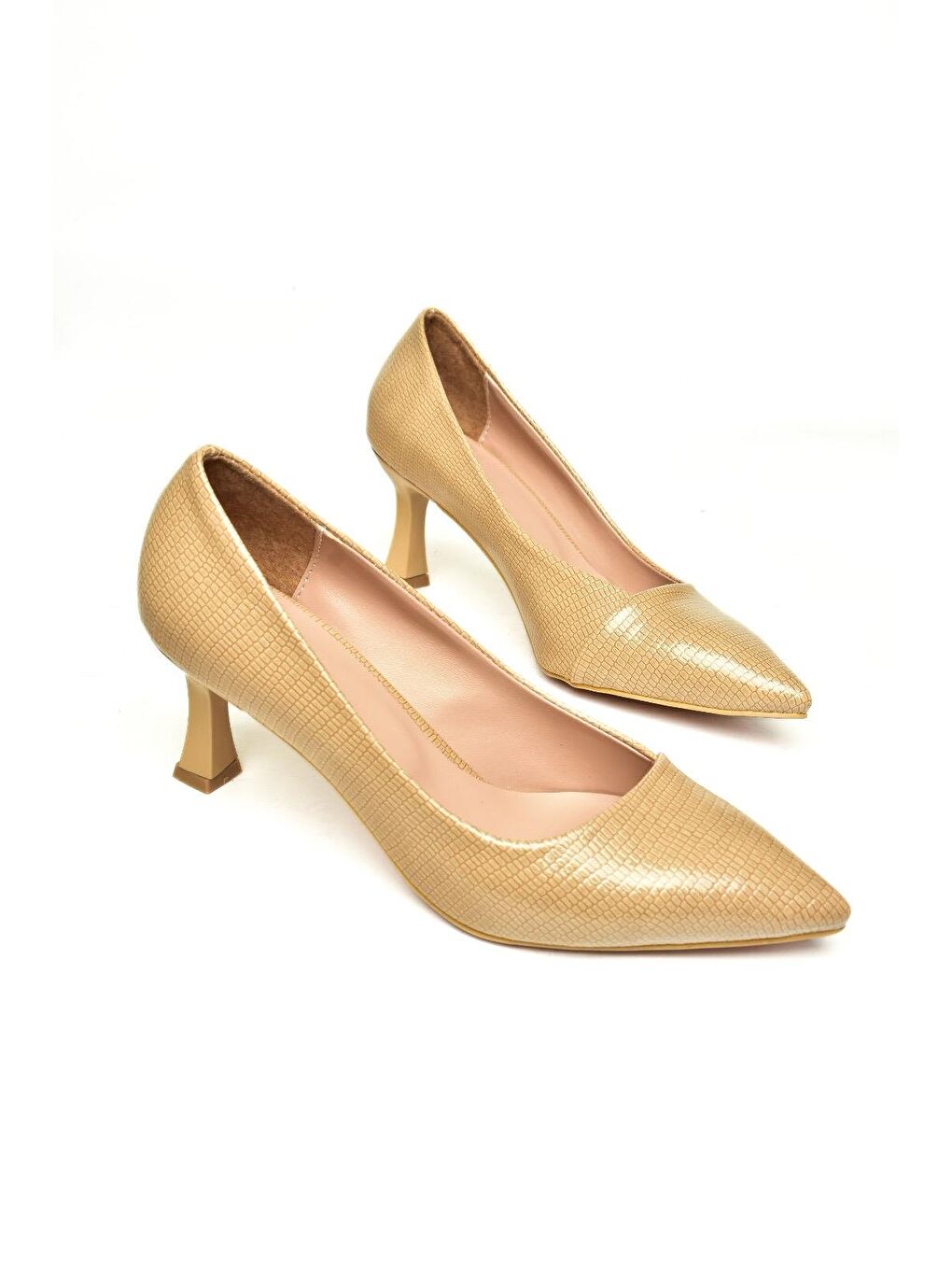 Bej U6760300 Ten Kadın Topuklu Ayakkabı-3