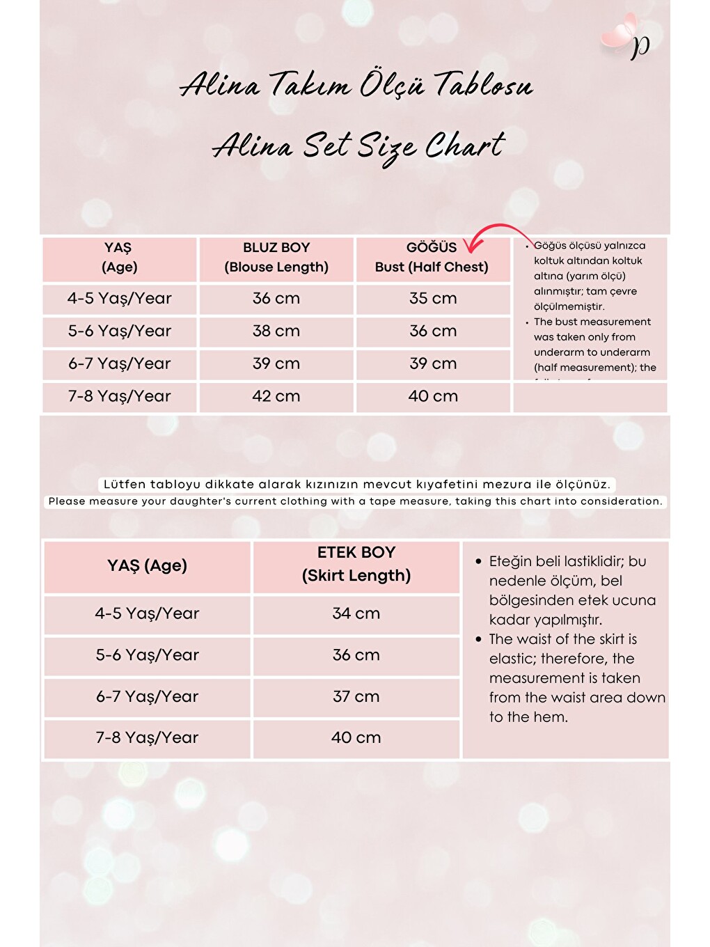 Pembe Kız Çocuk Alina Pudra Madonna Etek Ve Bluz Alt Üst Takım-3