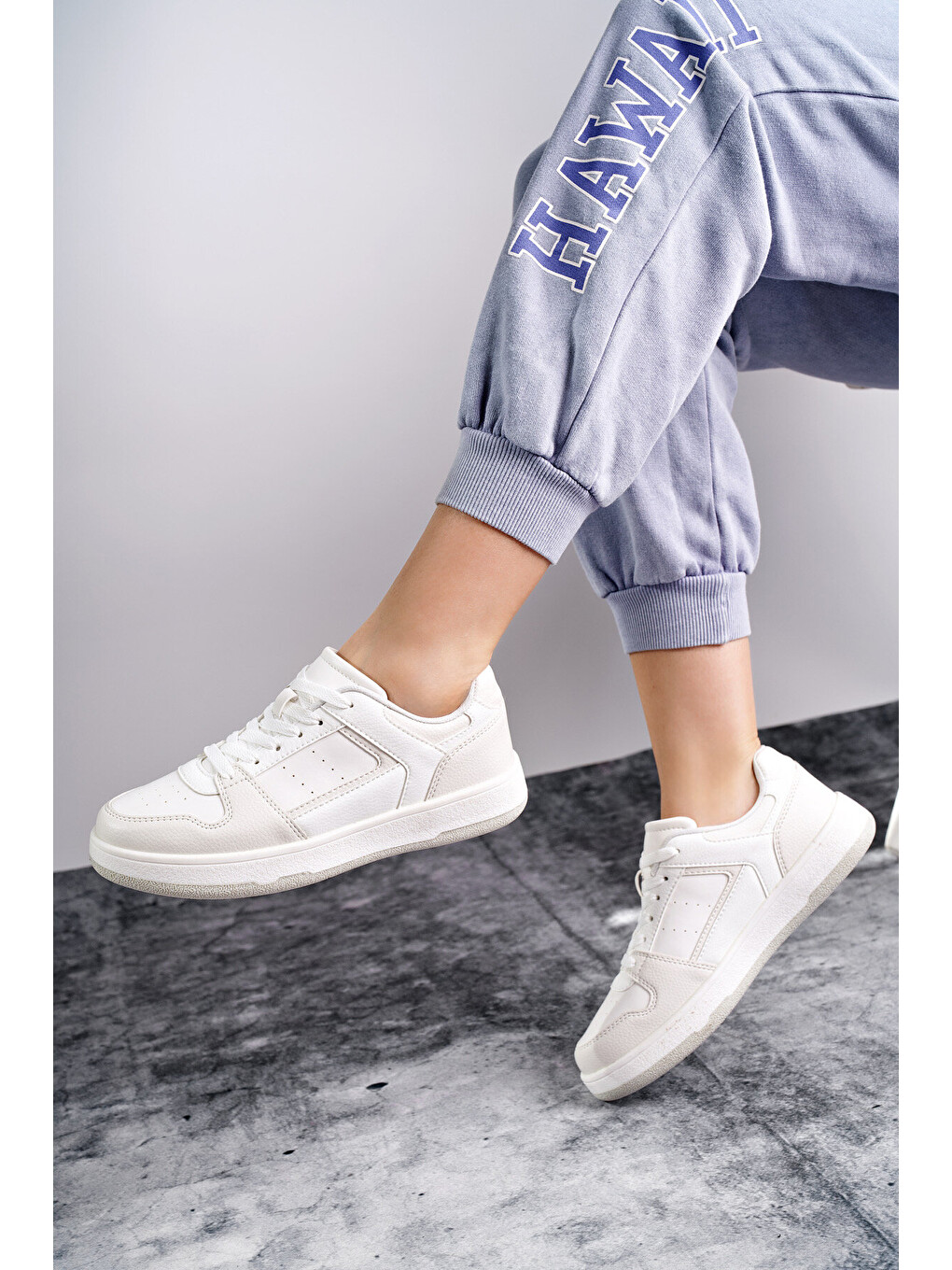 Bej Kadın Günlük Sneaker Ayakkabı-1