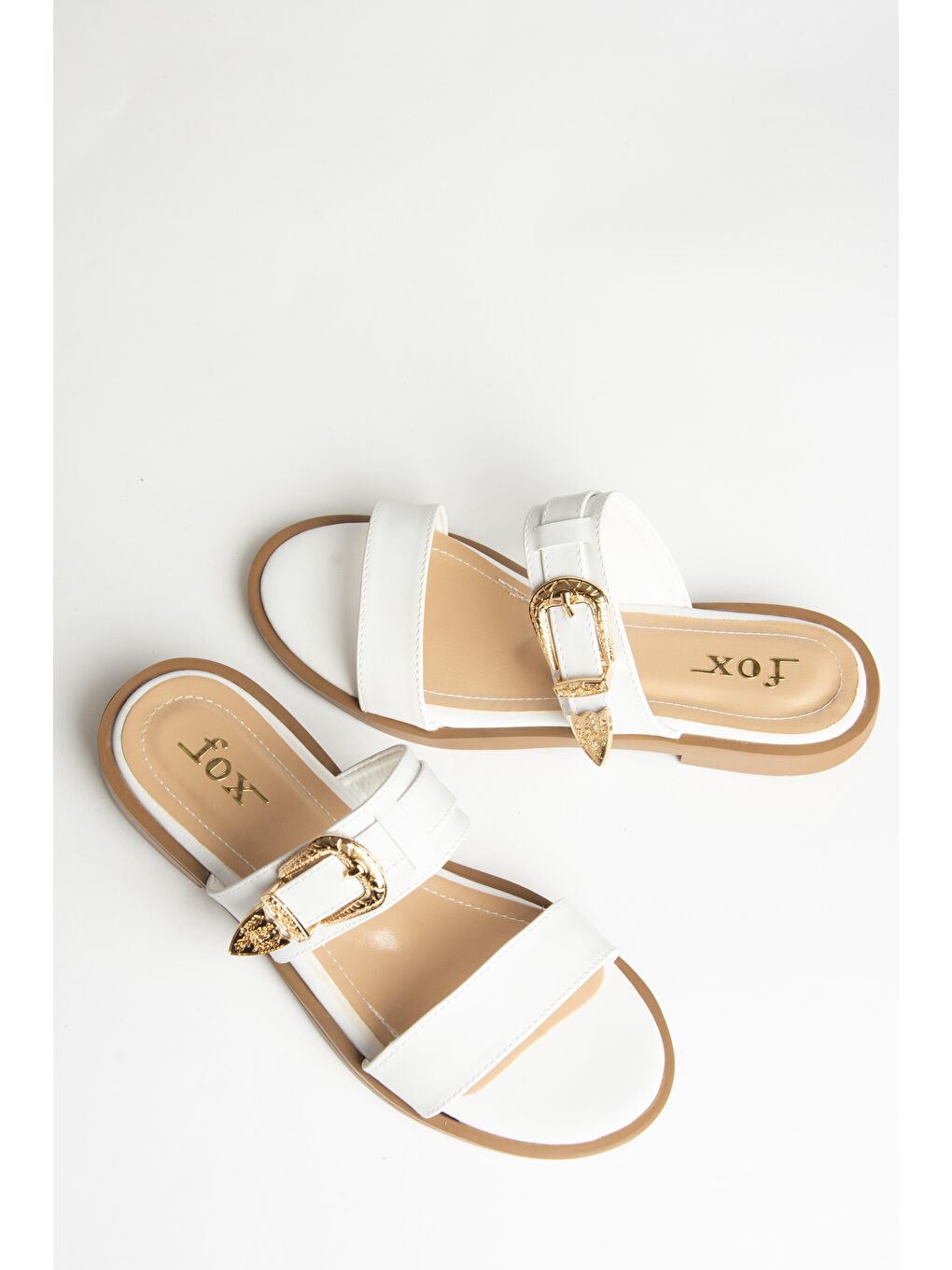 U2500665 Beyaz Kadın Terlik-1