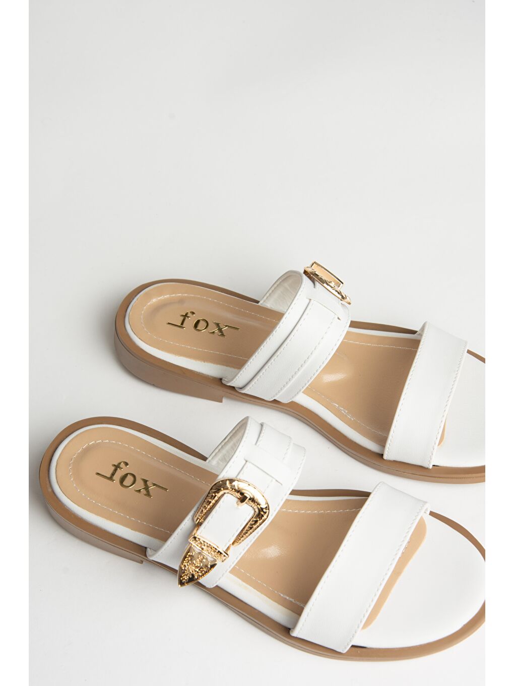 U2500665 Beyaz Kadın Terlik-2