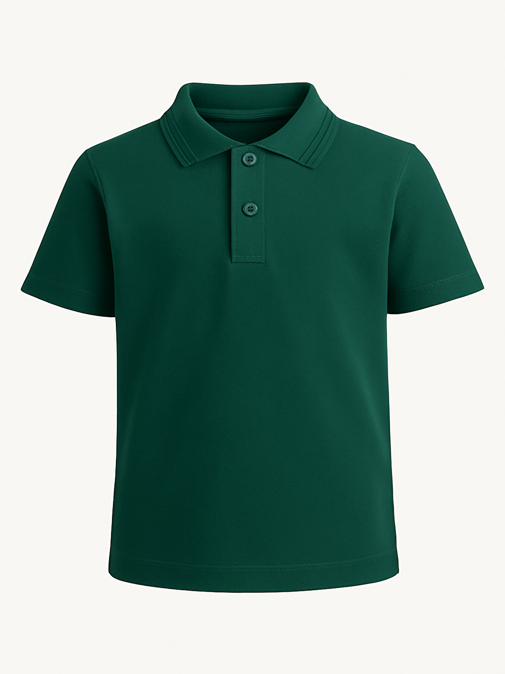 Haki Kids Polo Yaka Basic Kısa Kollu Erkek Çocuk Tişört