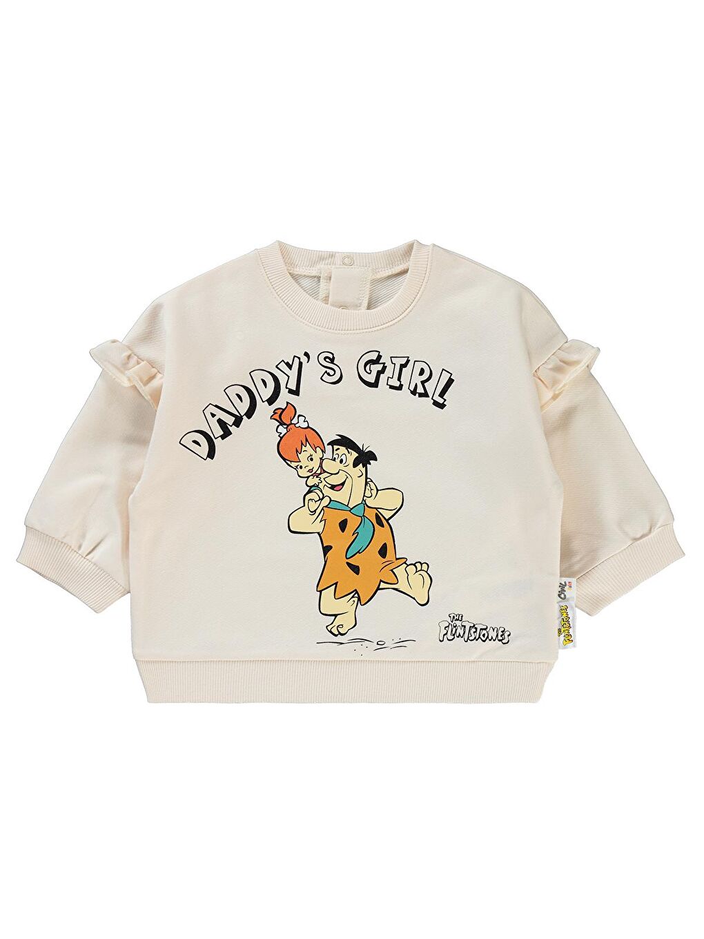 Civil Açık Bej Baby Kız Bebek Sweatshirt 6-18 Ay Fil Dişi