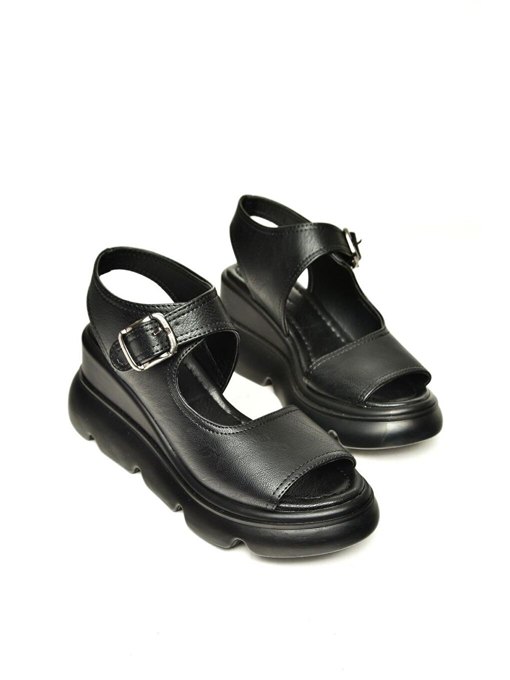 U3122522 Siyah Kadın Sandalet-2