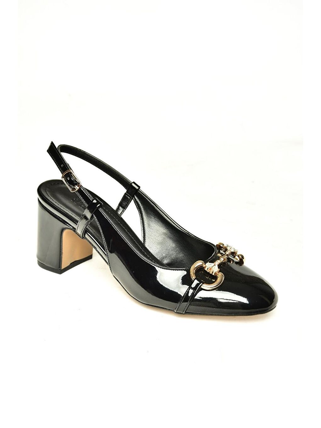 U8202951 Siyah Kadın Topuklu Ayakkabı-1