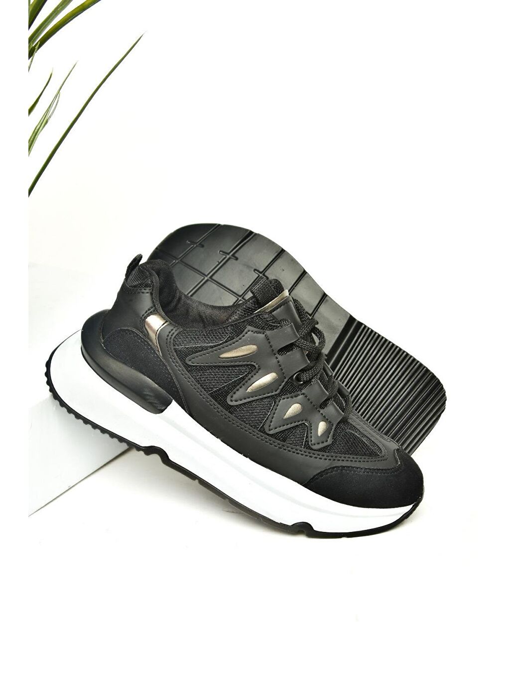 U9735010 Siyah Kadın Sneakers-3