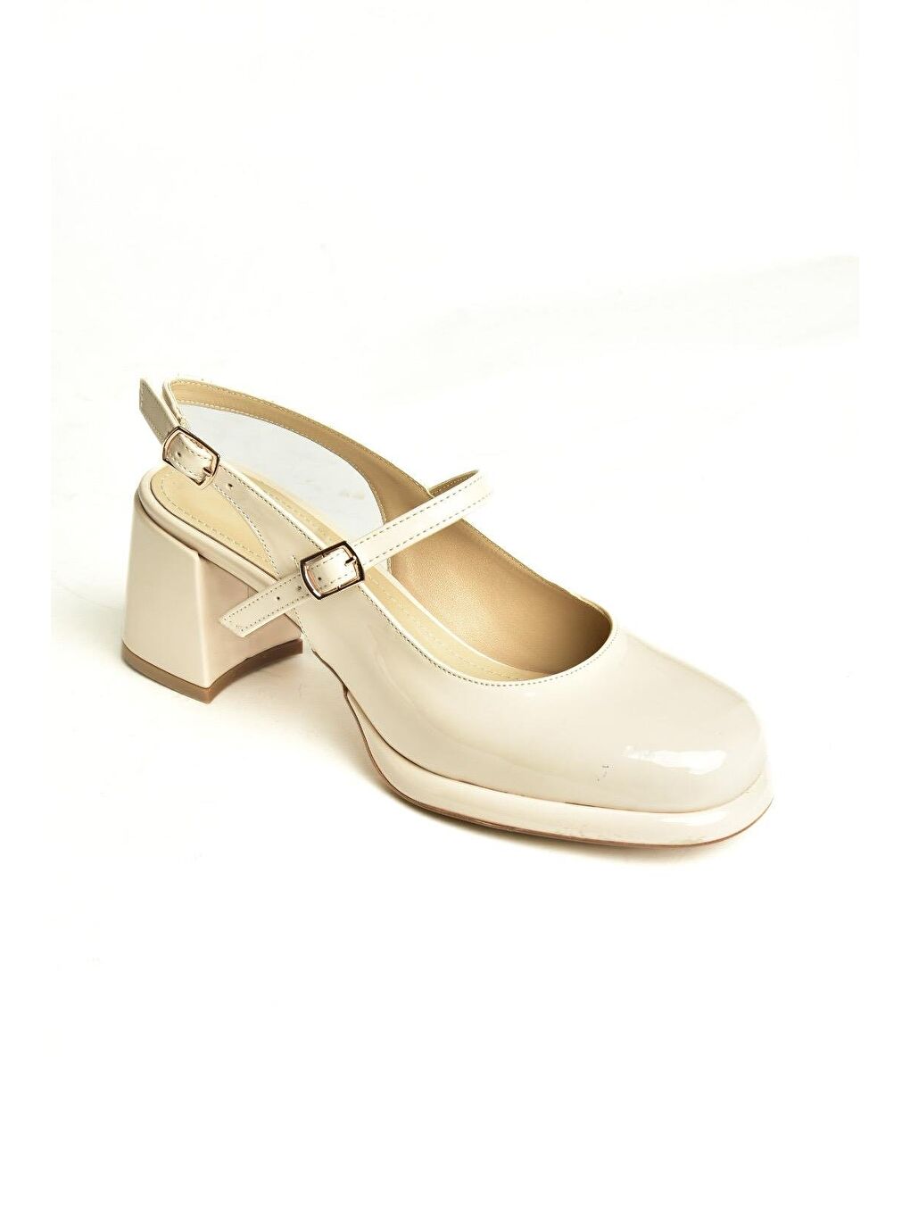 Bej U8209300 Ten Kadın Topuklu Ayakkabı-1