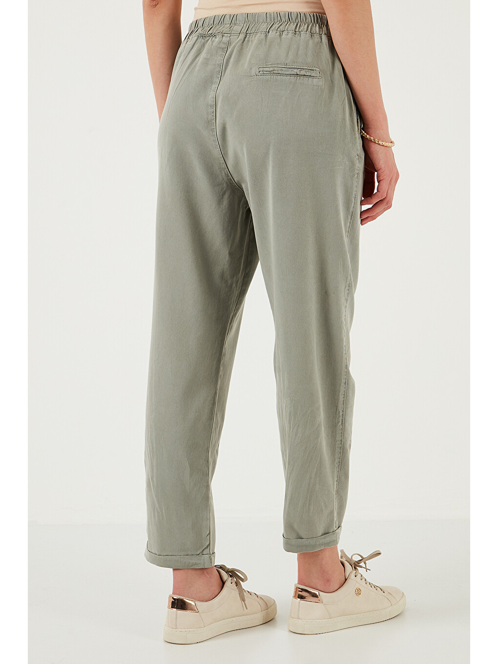 Haki Slim Fit Normal Bel Boru Paça Pantolon 668yp5372-4