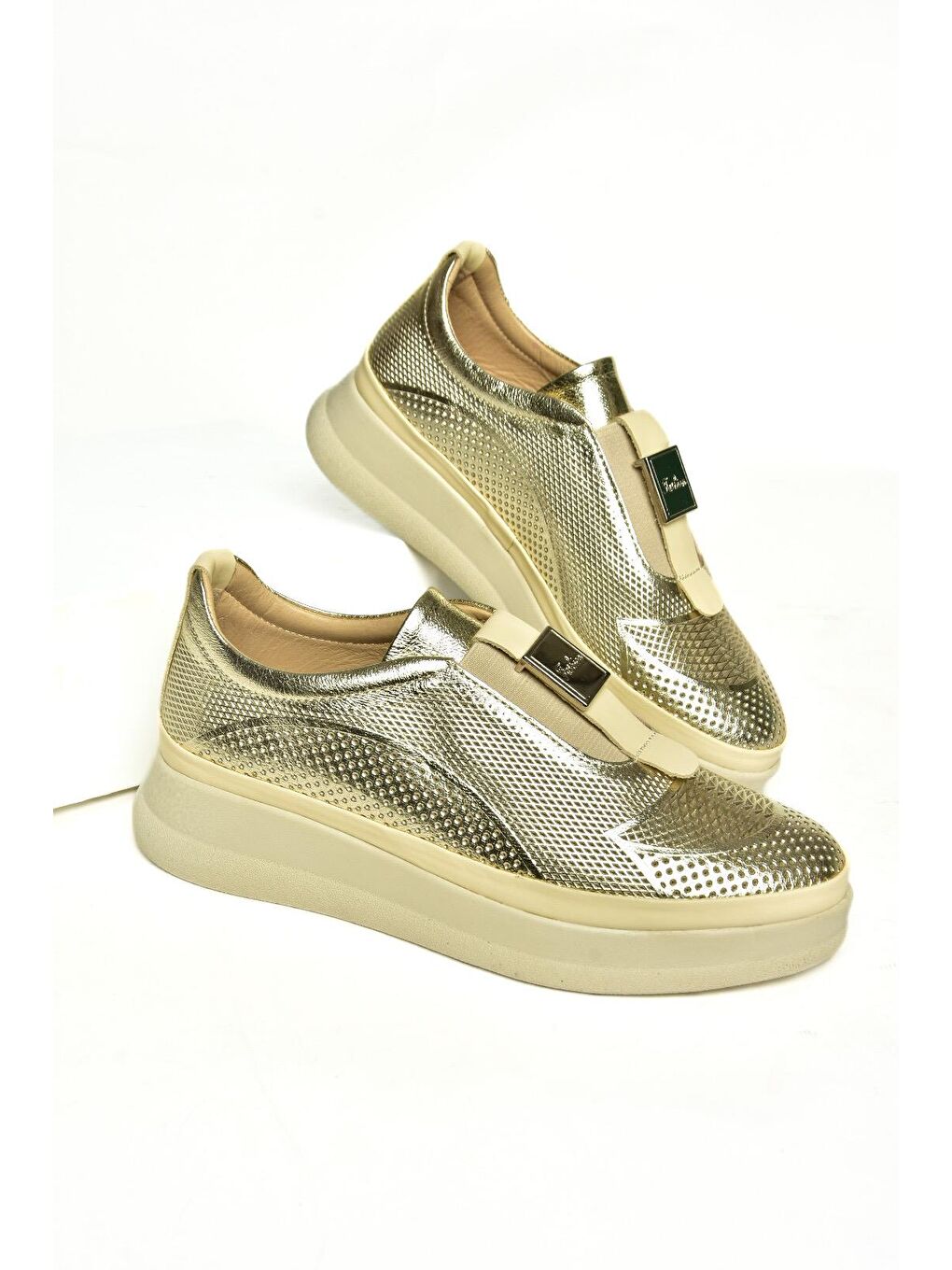 Sarı U5551306 Altın Kadın Ayakkabı-2