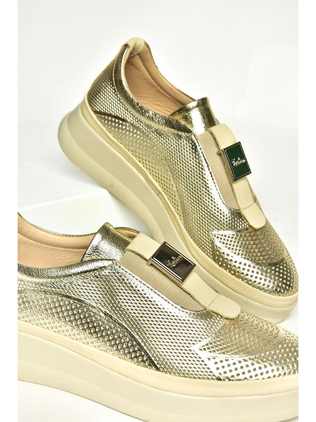 Sarı U5551306 Altın Kadın Ayakkabı-3